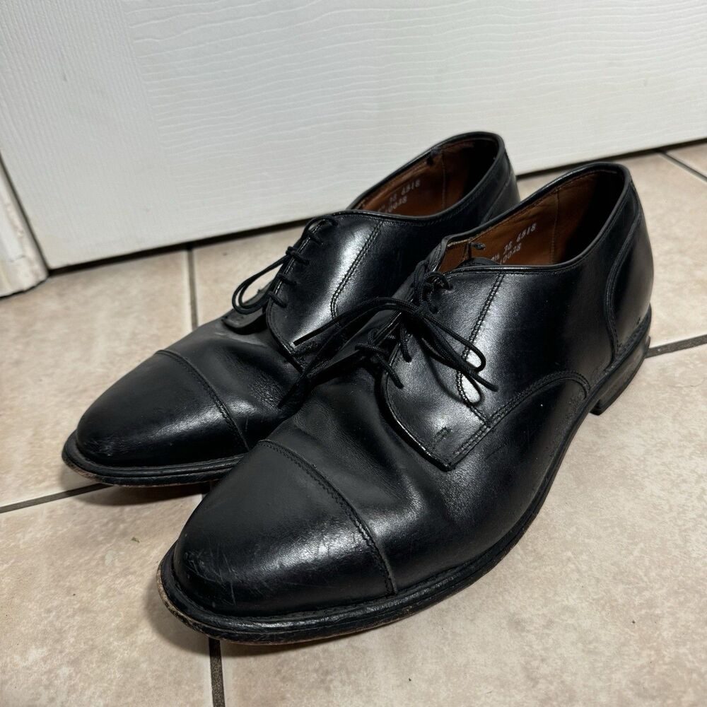 Allen Edmonds Redding Men’s Size 8.5 3E Cap Toe Oxford Black Luxury Dress Shoes